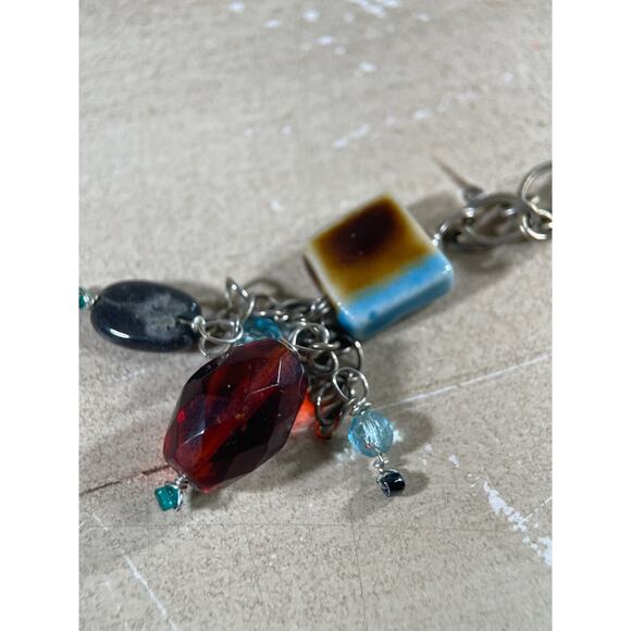 Turquoise 5 Necklaces, 1 pair Earrings Lot, Various Vintages & Styles - Picture 8 of 16